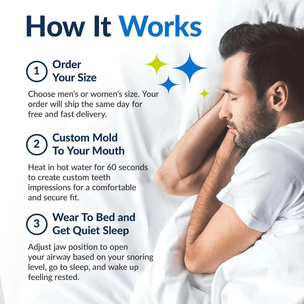 Gouttière Anti-Ronflement Ajustable – Protège Dents Nuit & Bien-Être Sommeil Shopgohealthy