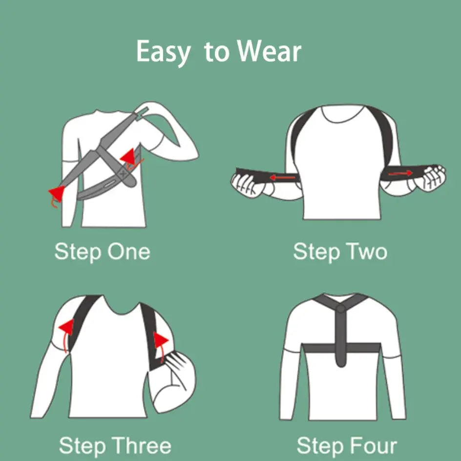 Correcteur de Posture Ajustable – Soutien Dos & Épaules, Confort Sport & Bureau Shopgohealthy