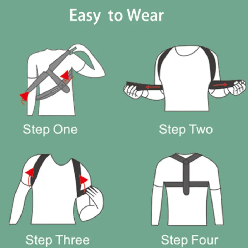 Correcteur de Posture Ajustable – Soutien Dos & Épaules, Confort Sport & Bureau Shopgohealthy